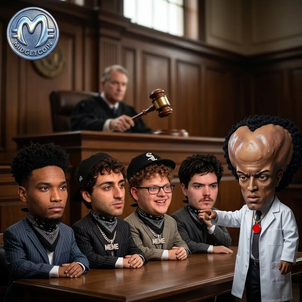 The crew in pinstripe suits at the defendant's table