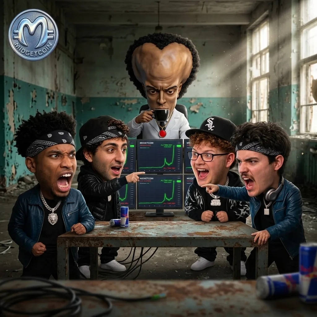 The crew screaming at green charts in an abandoned warehouse