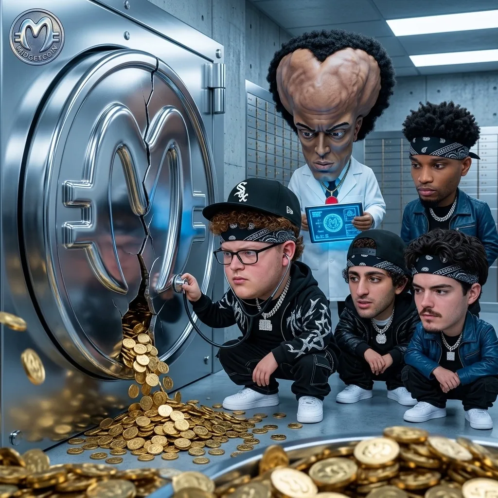 The crew cracks a chrome vault shaped like the coin